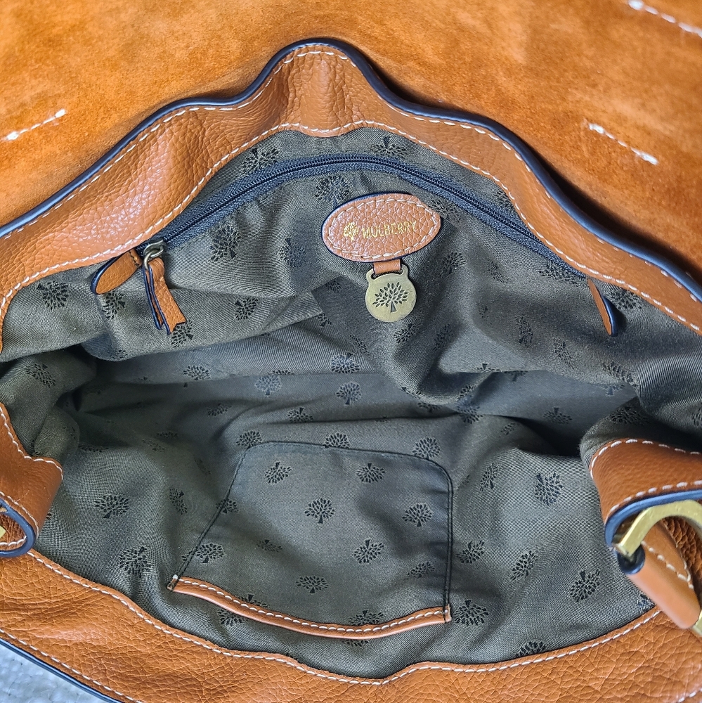 🌳 Mulberry Alexa Crossbody Satchel EUC - Picture 9 of 16